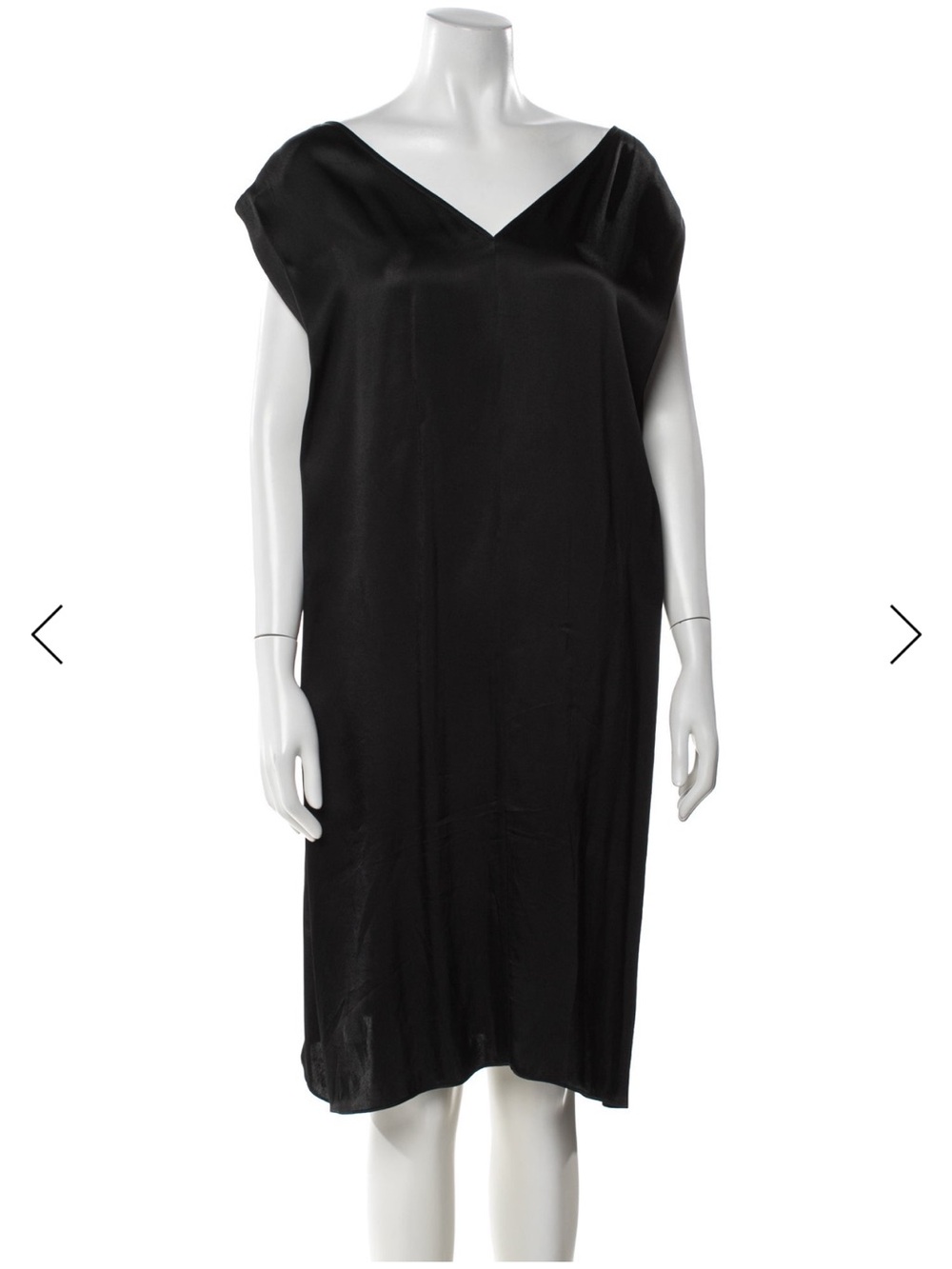 By Malene Birger Black V-Neck Shift Dress